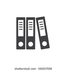 Binders vector icon on the white background