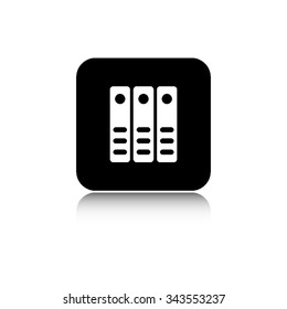 binders - vector icon  with shadow