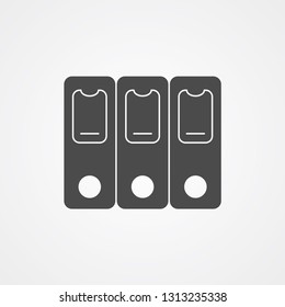 Binders vector icon sign symbol