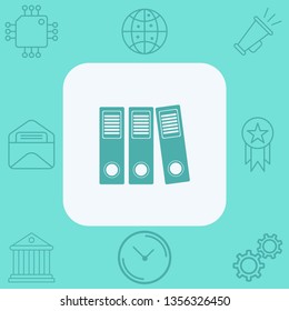 Binders vector icon sign symbol