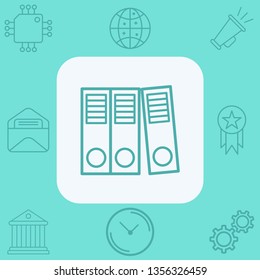 Binders vector icon sign symbol