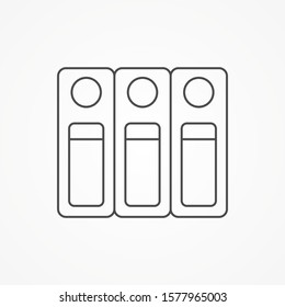 Binders vector icon sign symbol