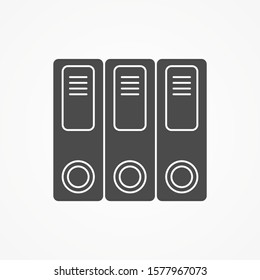 Binders vector icon sign symbol