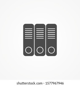 Binders vector icon sign symbol