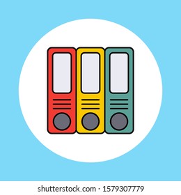 Binders vector icon sign symbol