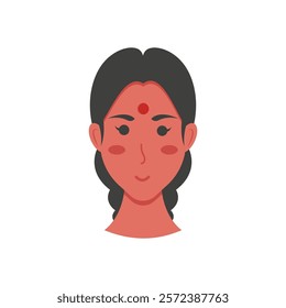 Bindi, Indian Symbol Vector Illustration