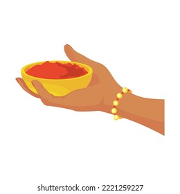diseño de pintura bindi sobre blanco