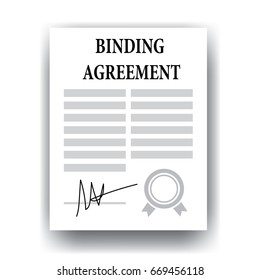 Binding Agreement Legal Paper