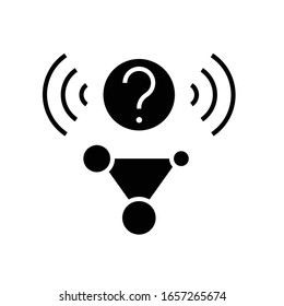 Binding black icon, concept illustration, vector flat symbol, glyph sign.