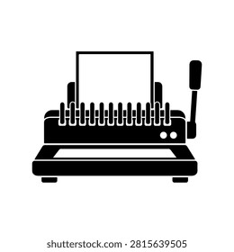 Binding Machine Office Equipment Vector Icon