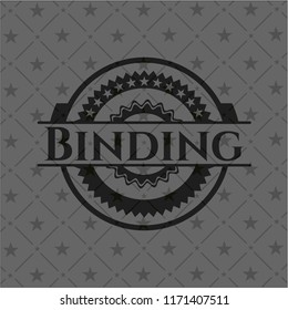 Binding retro style black emblem