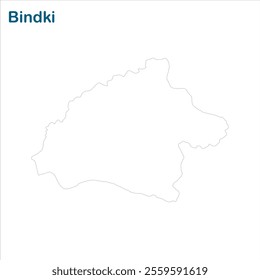 Bindki map outline, Fatehur District, Uttar Pradesh State, Republic of India, Government of  Uttar Pradesh, Indian territory, Eastern India, politics, village, tourism