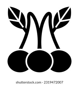 Bing Cherry Vector Glyph Icon For Personal And Commercial Use.
