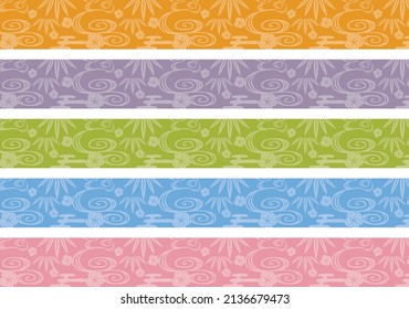 Bingata design obi (color variation)