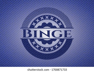 Binge denim background. Vector Illustration. Detailed.