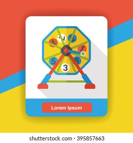 bingo ball flat icon