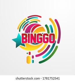 bingo, beautiful greeting card background or banner with star theme. vector illustration