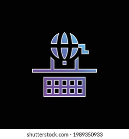 Bingo blue gradient vector icon