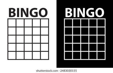 Bingo board icon. Lottery tickets sign. Lotto bingo cards symbol. flat style. Vector illustration. EPS 10