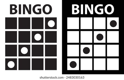 Bingo board icon. Lottery tickets sign. Lotto bingo cards symbol. flat style. Vector illustration. EPS 10