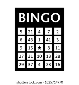 Bingo Board icon on white background. Vector Illustration