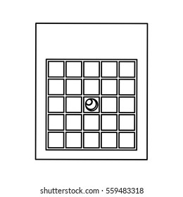 bingo card isolated icon vector illustration design