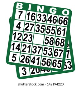 Bingo Card On A White Background. Vector Illustration.