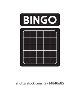 Bingokarte Vorlage leer mit Stern, Glück Lotto Brettspiel. Bingo-Ticket leer. Bingosymbol für Zahlen.