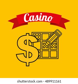 bingo casino game icon vector illustration design