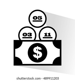 bingo casino game icon vector illustration design
