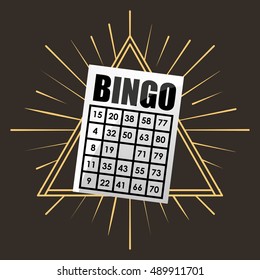 bingo casino game icon vector illustration design
