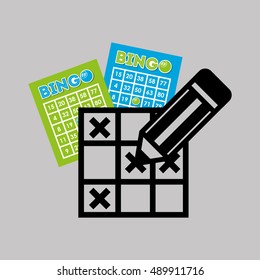 bingo casino game icon vector illustration design