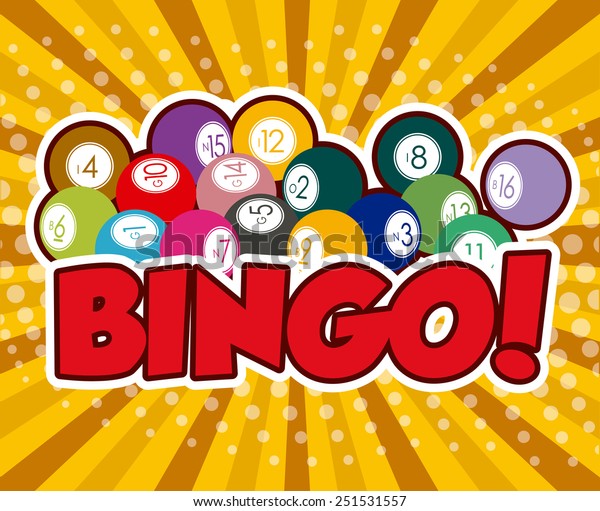 Bingo Design Over Yellow Background Vector Stock Vector (Royalty Free ...