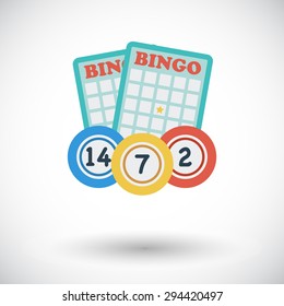 Bingo. Flat vector icon for mobile and web applications. Vector illustration.