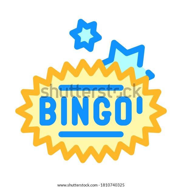 bingo game color icon vector. bingo game\
sign. isolated symbol\
illustration