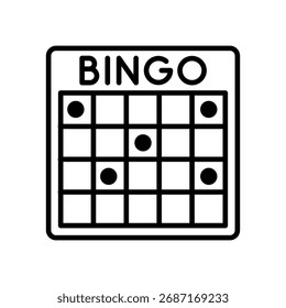 BINGO Game Vector icon which can easily modify or edit
