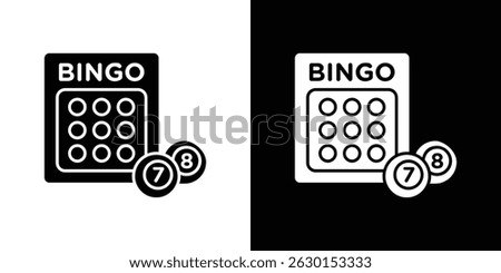 Bingo icon concept, vector illustration