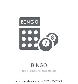 Bingo icon. Trendy Bingo logo concept on white background from Entertainment and Arcade collection. Suitable for use on web apps, mobile apps and print media.