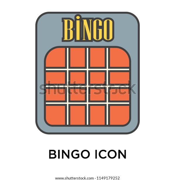 Bingo Icon Vector Isolated On White Stock Vector (Royalty Free ...