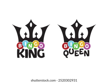 Bingo King Vector For Print, Bingo King Clipart, Bingo King Vector Illustration