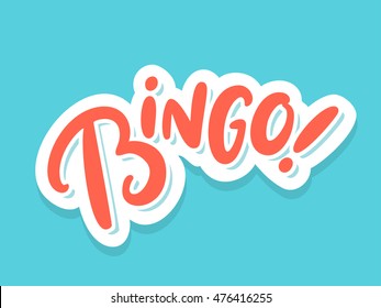 Bingo! Lettering.