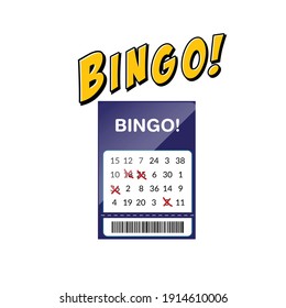 Bingo lottery banner. Bingo Balls number falling luck big win concept banner casino. Vector stock illustration lottery game background Vactor Design