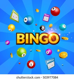 Bingo Lottery Poster Background.