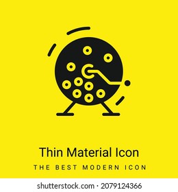 Bingo minimal bright yellow material icon