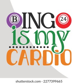 Bingo Quotes Single, Bingo Eps, Games Eps, Crazy bingo, Bingo Typography, Cutting files for all of your crafting work, Eps, Eps 10