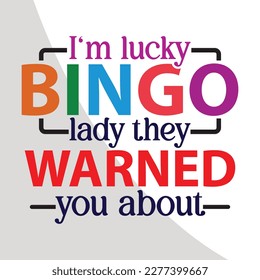 Bingo Quotes Single, Bingo Eps, Games Eps, Crazy bingo, Bingo Typography, Cutting files for all of your crafting work, Eps, Eps 10