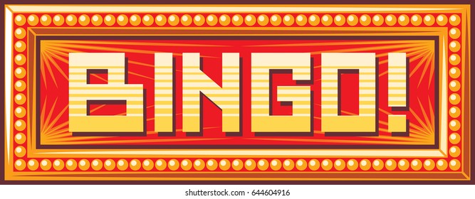bingo sign vector illustration