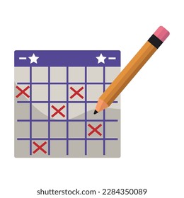 icono de la tabla de bingo y del lápiz