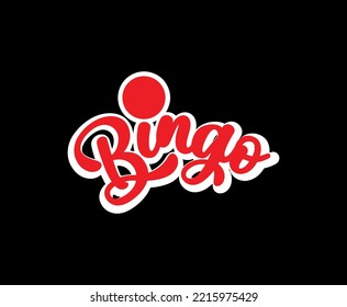 bingo text on white background