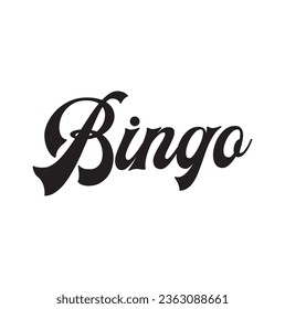 bingo text on white background.